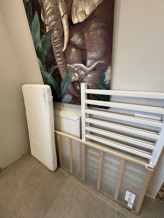 Cuna de madera blanca IKEA