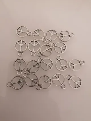 Charms Paz Bisutería DIY Plata