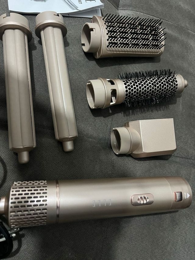 Asciugacapelli Elle 5 in 1 Beige/Oro