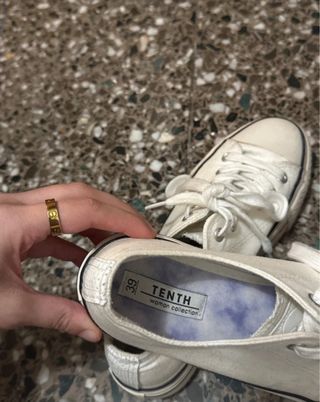 Zapatos estilo Converse blancos