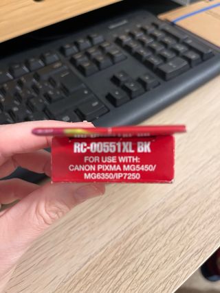 Cartucho Tinta Negra RC-00551XL BK Nuevo