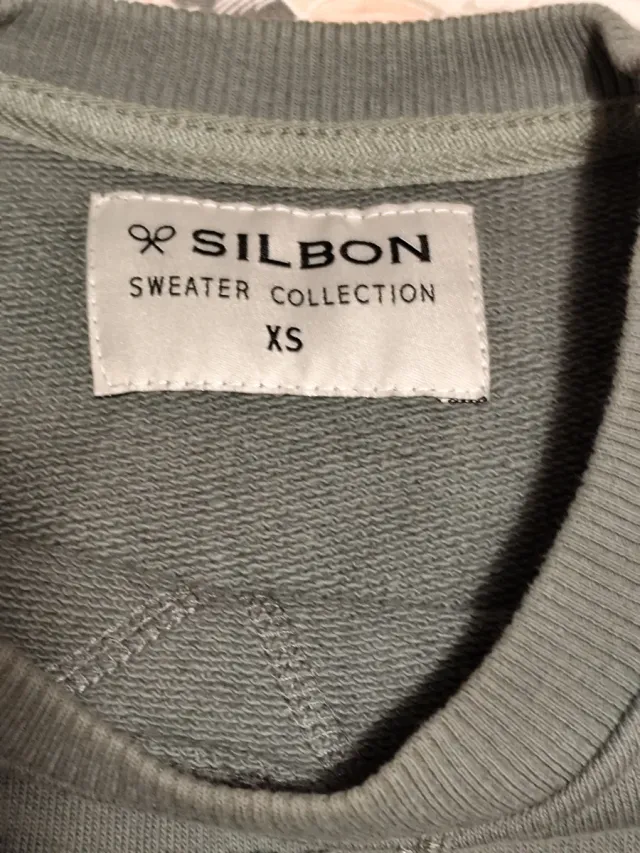 Sudadera hombre verde con logo