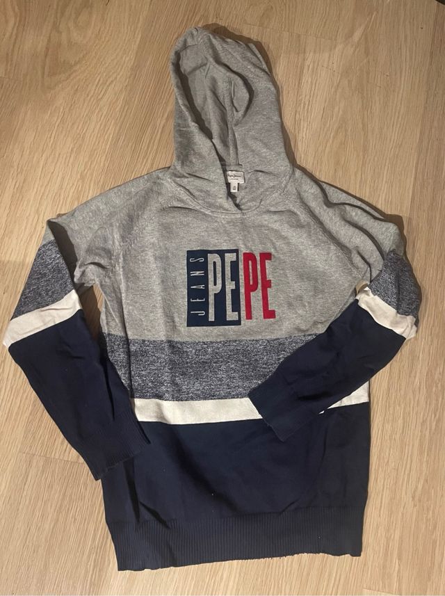 Sudadera Pepe Jeans Gris y Azul