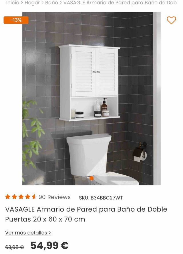 Mueble de baño blanco