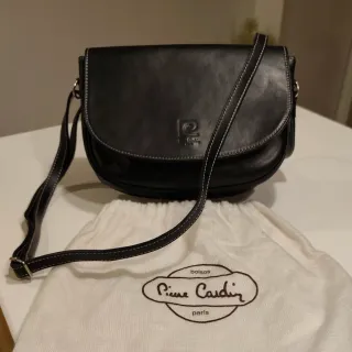 Bolso bandolera Pierre Cardin piel negro