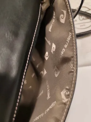 Bolso bandolera Pierre Cardin piel negro