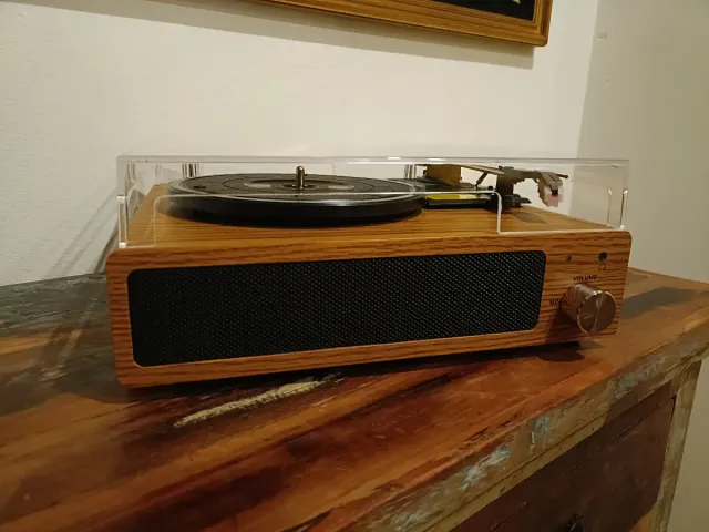 Tocadiscos FYDEE Retro Bluetooth RCA AUX y bluetoo