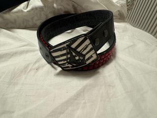Cinturón Lowlife Hebilla Volcom Negro y Rojo