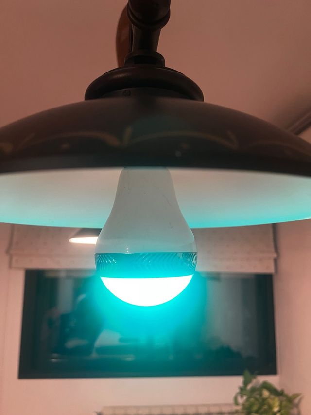 Bombilla E27 con Altavoz y Luces LED