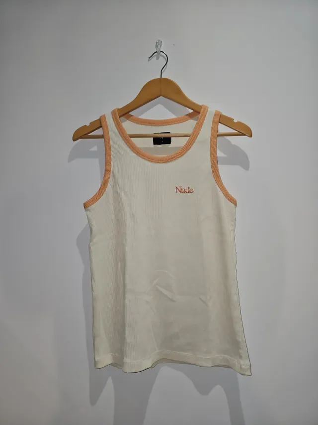 Camiseta NudeProject tiras Beige
