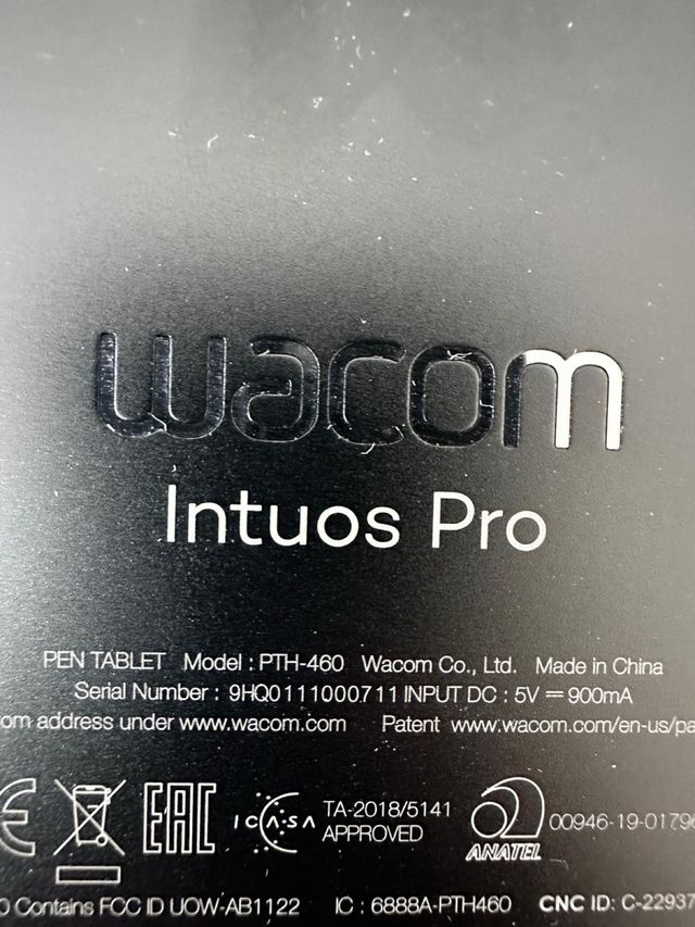 Wacom Intuos Pro S Tableta Gráfica. Sin uso.