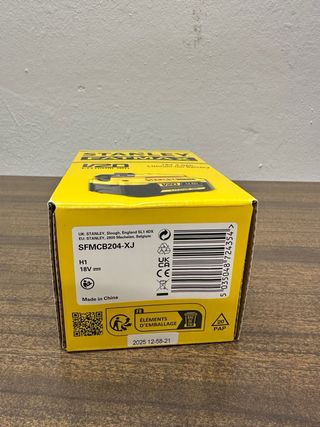 Batería Stanley Fatmax V20 18V 4Ah Litio SIN ABRIR