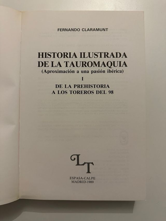 HISTORIA ILUSTRADA DE LA TAUROMAQUIA