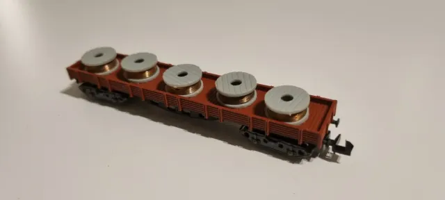 Vagón mercancías Ibertren con bobinas