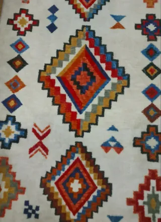 Alfombra Boho 80x120 cm. Nueva. Diseño Étnico