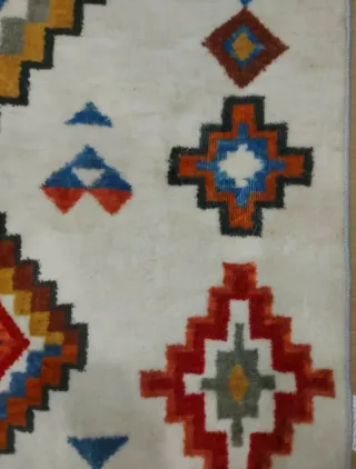 Alfombra Boho 80x120 cm. Nueva. Diseño Étnico