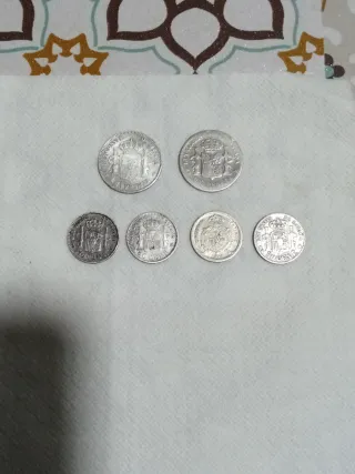 Lote 6 monedas plata Alfonso XII y XIII
