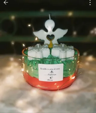 Candele artigianali in vetro