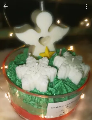 Candele artigianali in vetro