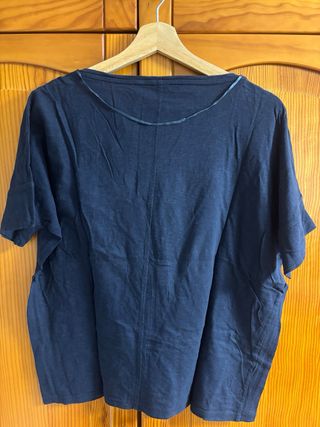 Camiseta azul mujer talla M