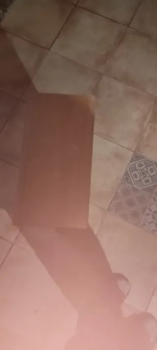 Mueble de baño madera y cristal