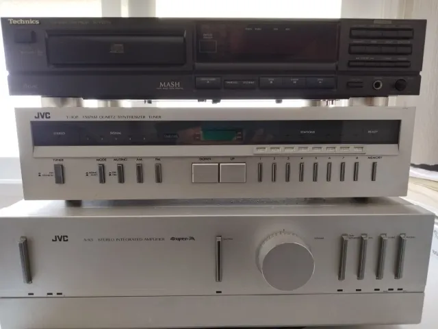Equipo de sonido JVC CD, T-10P, A-X5, Altavoces Zo