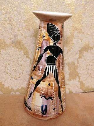 Vaso ceramica vintage stile egizio