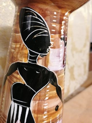 Vaso ceramica vintage stile egizio