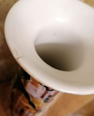 Vaso ceramica vintage stile egizio