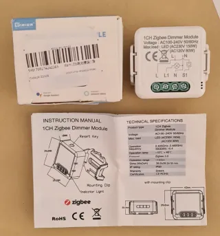 Módulo Interruptor Zigbee Dimmer 1CH