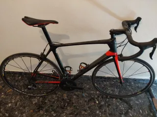 Bicicleta Giant TCR Carbono Negra/Roja