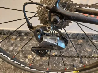 Bicicleta Giant TCR Carbono Negra/Roja