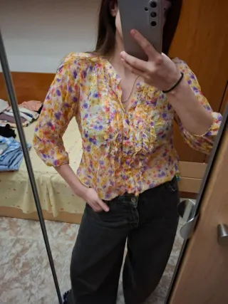 Blusa Zara flores