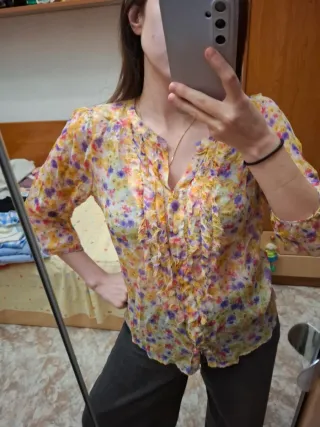 Blusa Zara flores