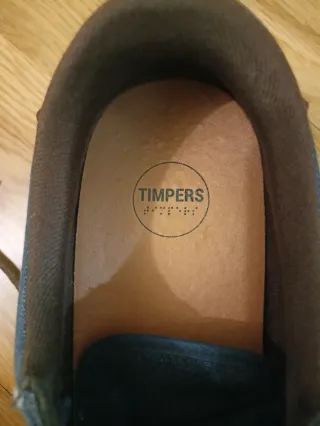 Zapatillas Timpers azules y marrones