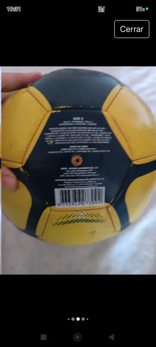 Pelota de fútbol Fila oficial