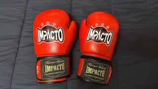 Guantes de Boxeo de cuero Impacto Rojos 10oz
