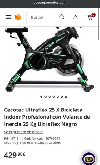 Bicicleta Estática Cecotec Dynamic Bike Flex