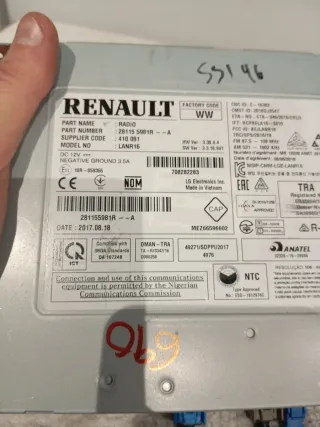 Módulo Navegación GPS Renault Megane IV MK4