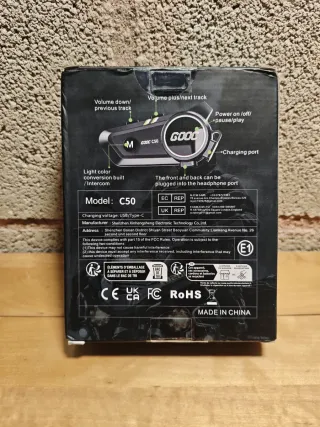 HENGJIANG C50 Intercomunicador Moto Bluetooth