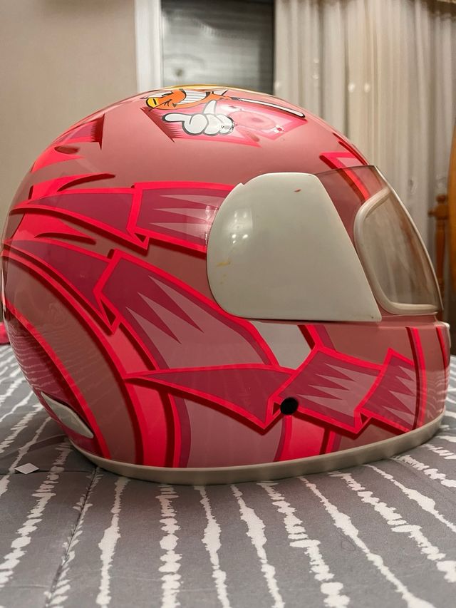 Casco Moto Chupa Chups Rosa Talla M