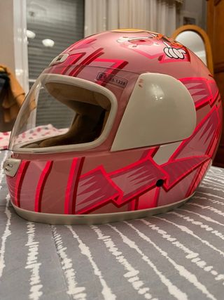 Casco Moto Chupa Chups Rosa Talla M