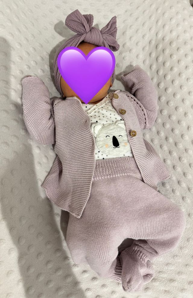 Conjunto punto Micu micu bebé