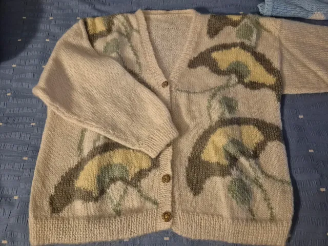 Chaqueta de lana, tejida a mano