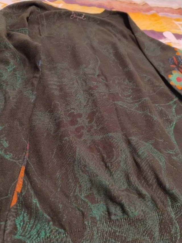 Jersey fino verde multicolor