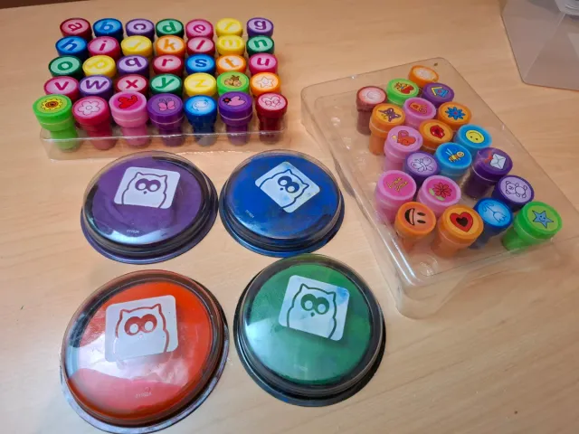 Sellos infantiles con tinta