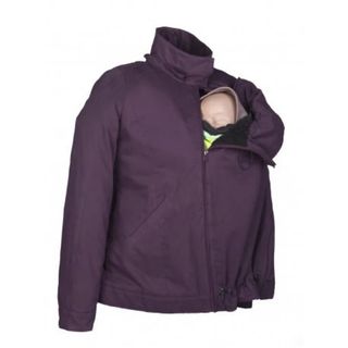 Abrigo premamá y lactancia morado