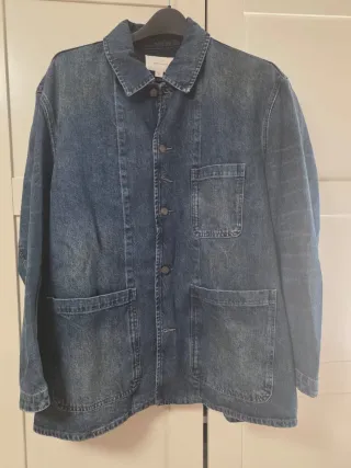 Chaqueta vaquera hombre trescuartos Talla L amplia