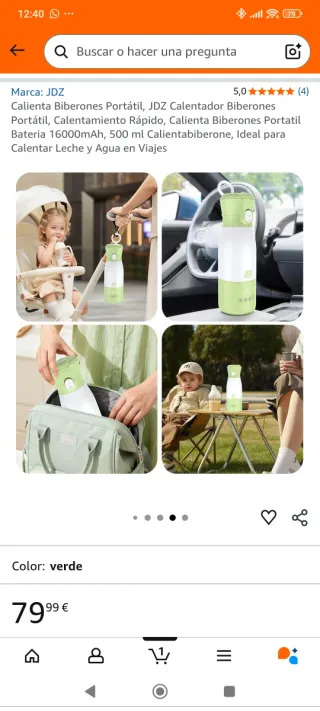 Calienta Biberones Portátil JDZ Nuevo