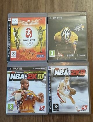 Lote 4 Juegos PS3: NBA 2K10, 2K9, Beijing 2008, To